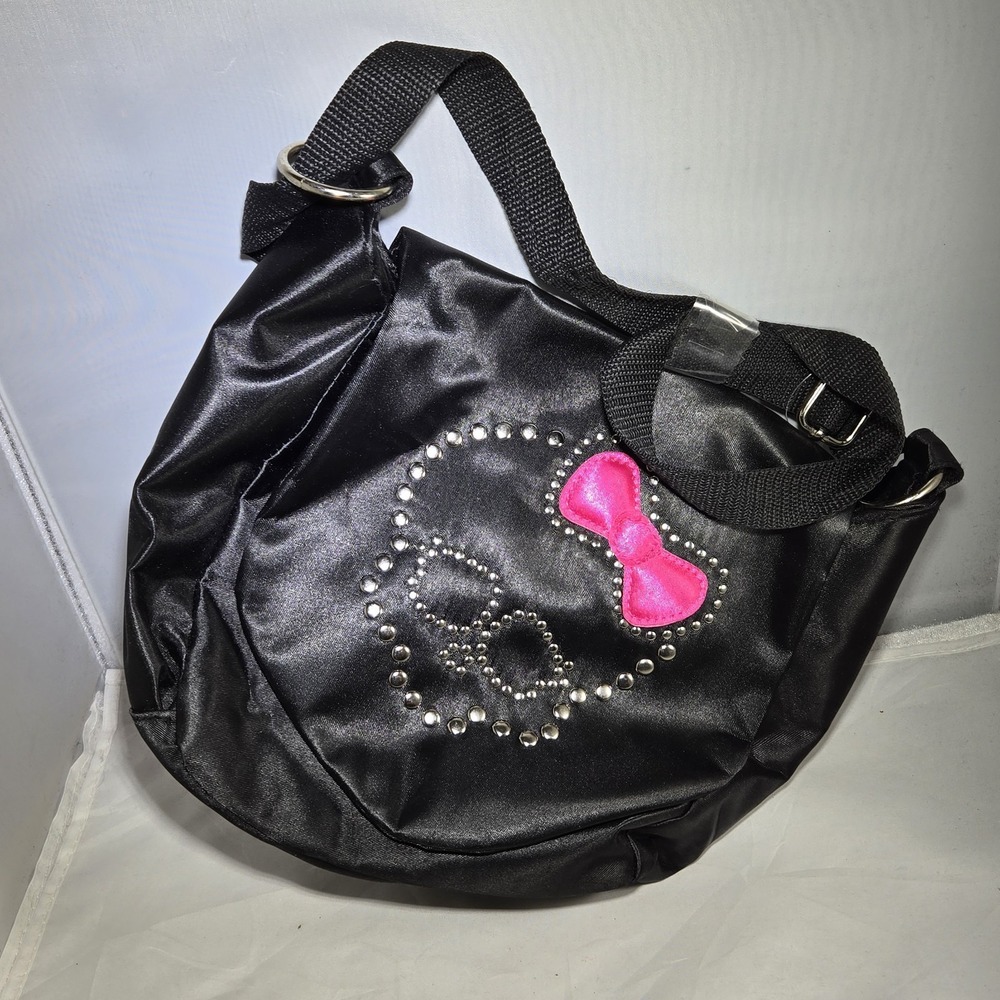 2011 Monster High Purse Bag Pink And Black Studded Skullette Adjustable Strap